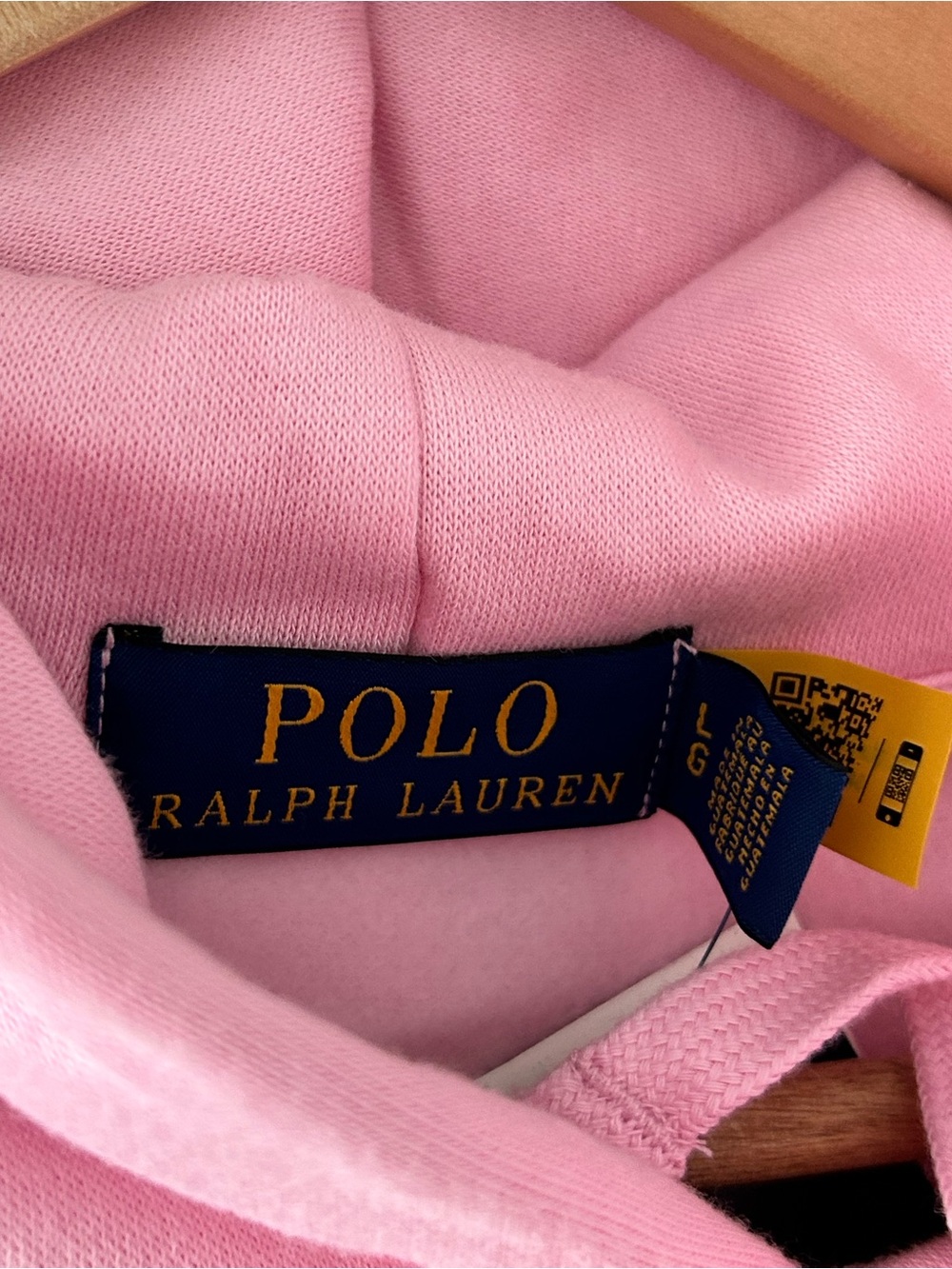 Polo Ralph Lauren Pink Polo Bear Hoodie NWT Size L - Picture 5 of 8